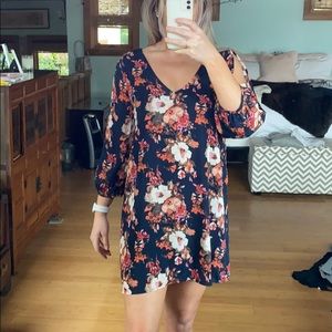 Lulus floral mini shift dress